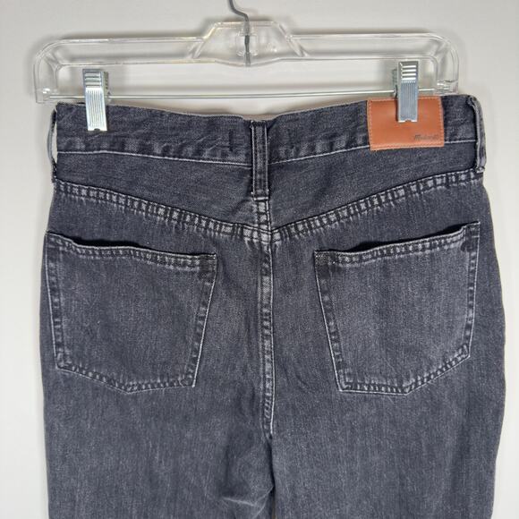 Madewell Black High Rise 'The Perfect Summer Jean' Straight Leg Jeans Size 28 - Picture 4 of 7